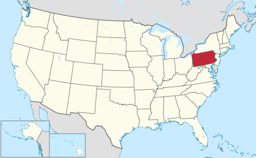 Karte Pennsylvania